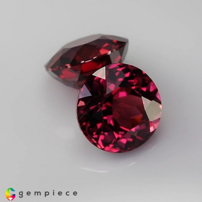 rhodolite garnet pair image